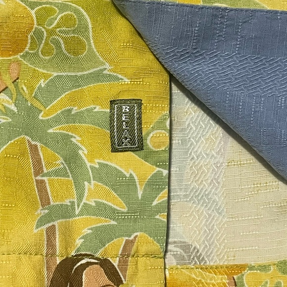 Tommy Bahama Hawaiian Girl button down silk shirt XL vintage - Picture 3 of 6